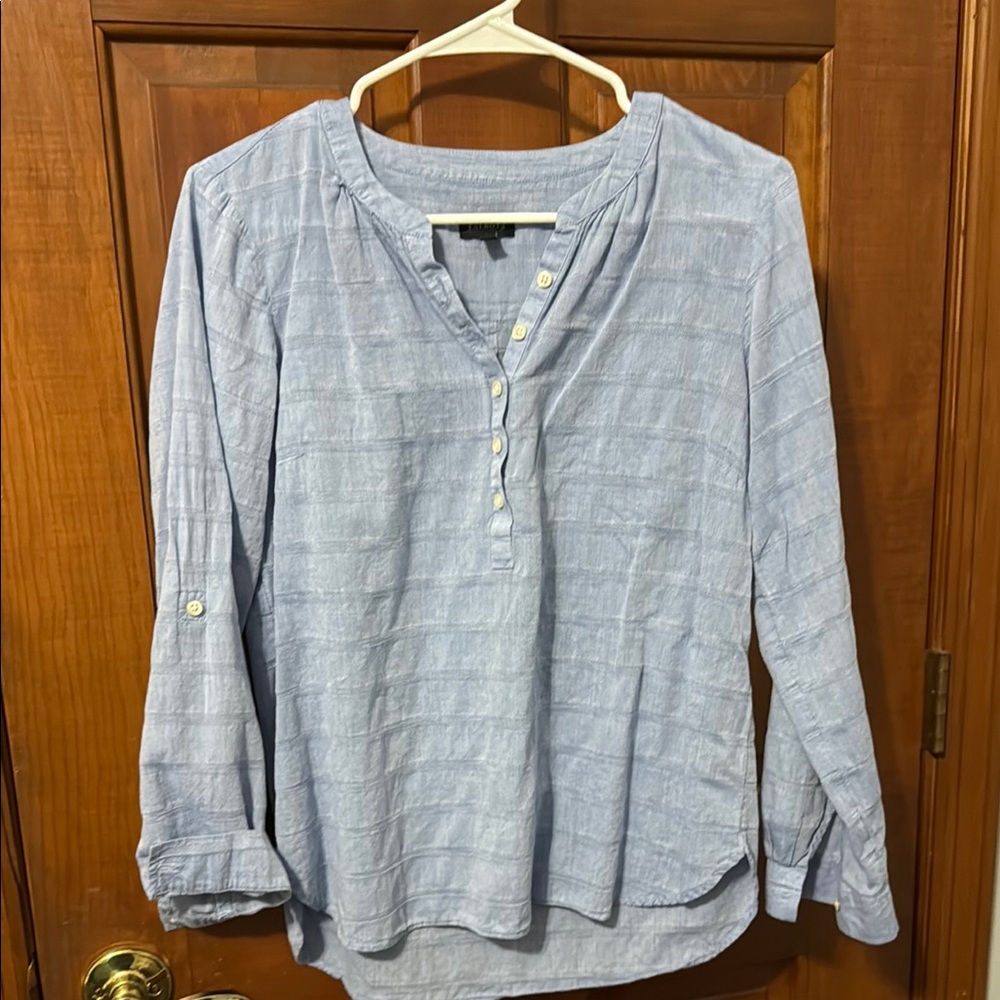 Talbots Sky Blue Striped Shirt